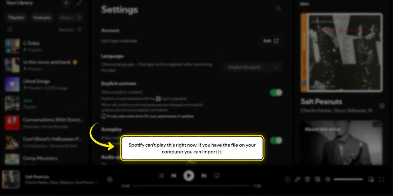 What Does “Spotify Can’t Play This Right Now” Mean?