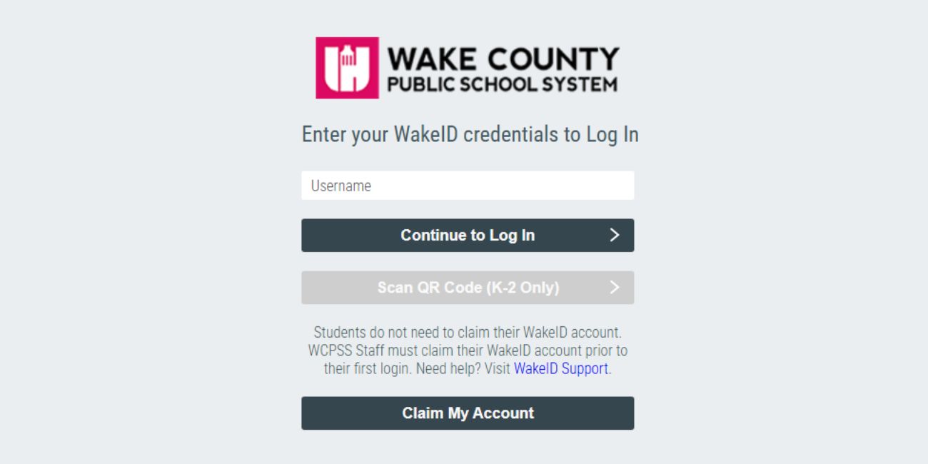 WakeID Portal Login Steps for Students
