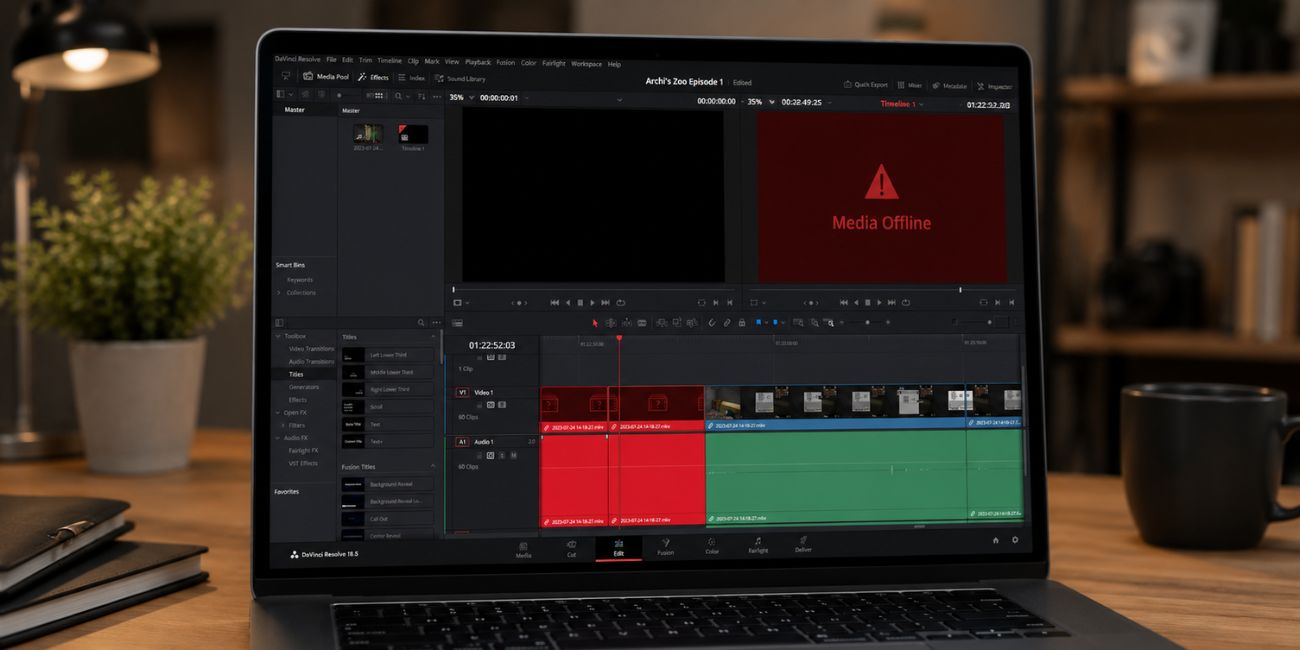 What Does DaVinci Resolve Media Offline Error Mean