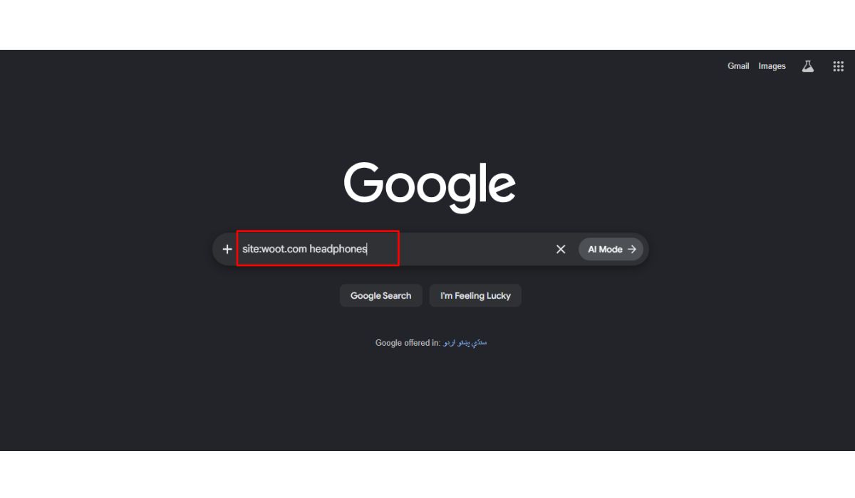 Search Woot Through Google