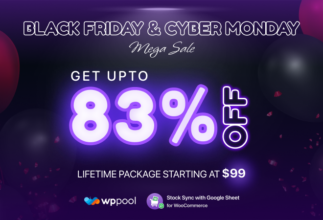 Stock Sync with Google Sheet for WooCommerce Black Friday Deal Stock Sync with Google Sheet for WooCommerce