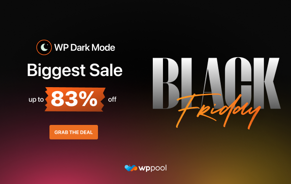WP Dark Mode Black Friday Deal WP Dark Mode