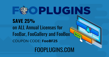 FooPlugins Black Friday Deal FooPlugins
