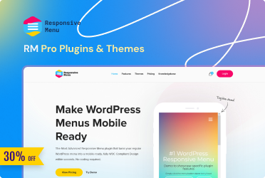 Responsive Menu Pro - The Ultimate WordPress Mobile Menu Plugin Black Friday Deal Responsive Menu Pro - The Ultimate WordPress Mobile Menu Plugin