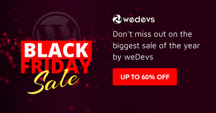 wedevs Black Friday Deal wedevs